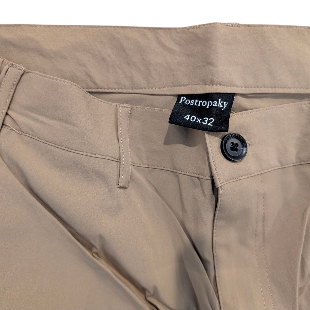 Men's Classic Hiking Pants in Tan - Picture 3 of 4